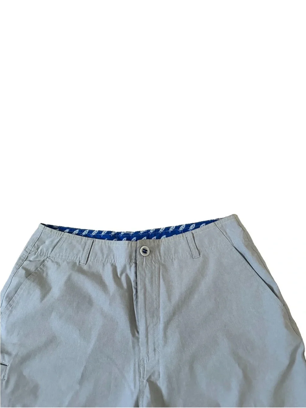 AFTCO Shorts Men's 32 Gray Stretch Chino Fishing Microfiber Everyday Aftech 9